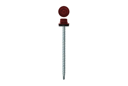 Саморез кровельный Daxmer 4,8х70 RAL 3011 (100) сверло №1