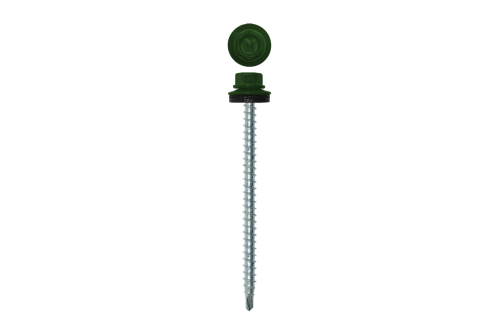 Саморез кровельный Daxmer 4,8х70 RAL 6002 (100) сверло №1