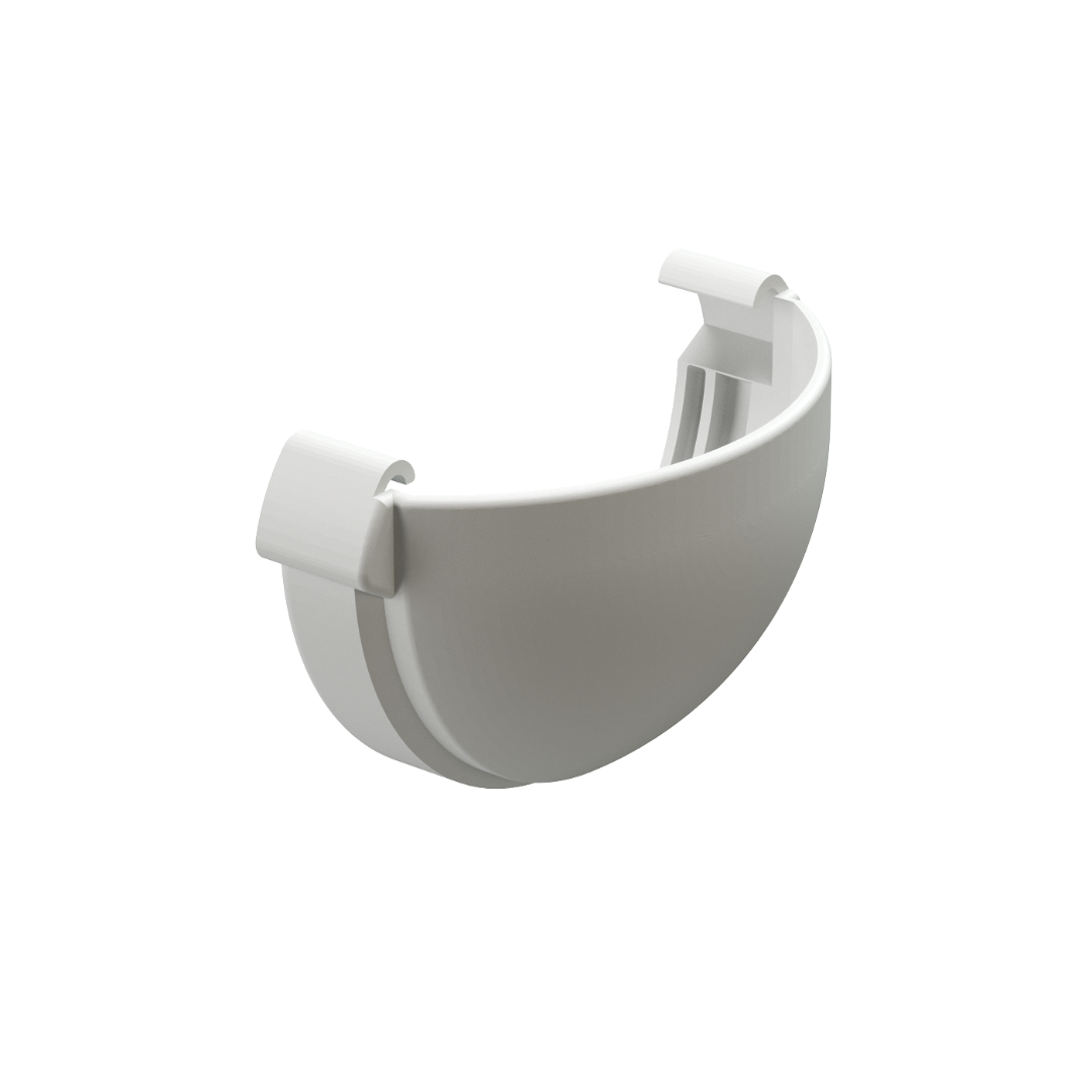 Заглушка желоба Lux, пломбир